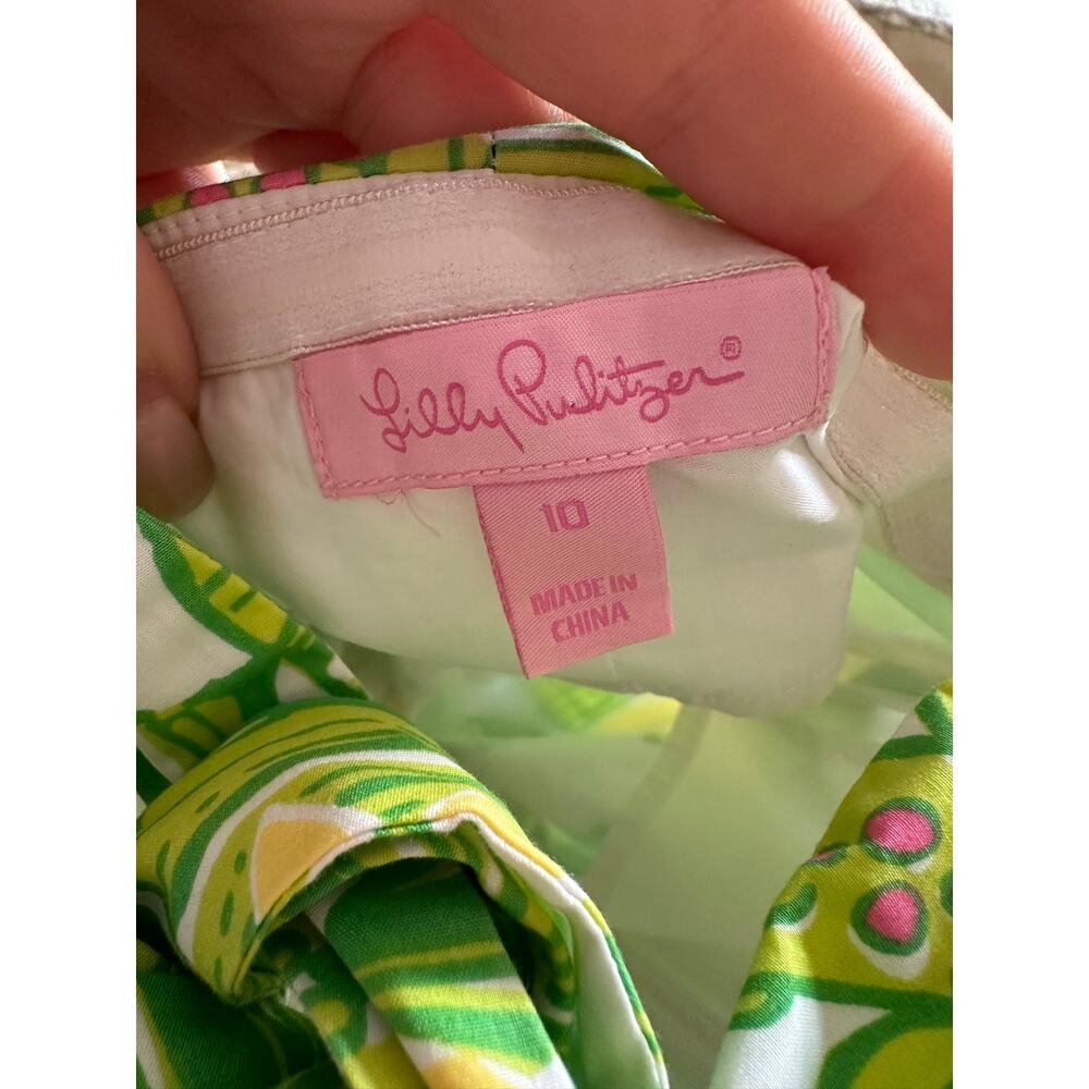 Lilly Pulitzer Franco Dress "Hip Hop Hooray" Size 10 - Picture 9 of 11
